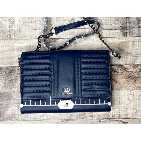 Piper Noble Blue Isla Display Window Chain‎ Crossbody Handbag Inclusive Wallet - Picture 4 of 9